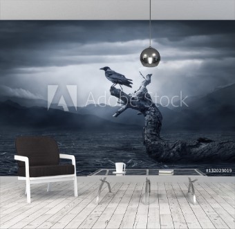 Image de Crow sitting on a branch